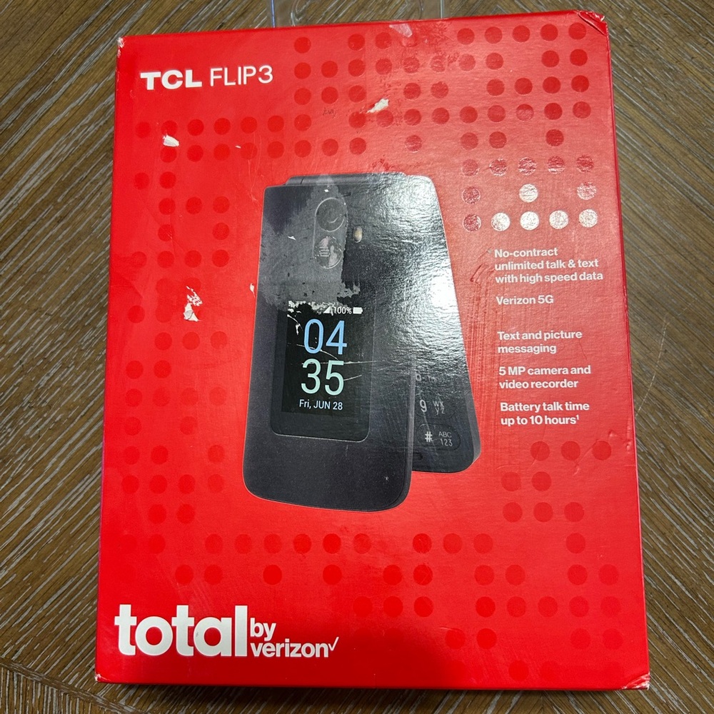 TCL Flip3 Phone Total by Verizon